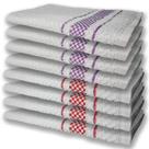 8 Panos de Prato Atoalhado Felpudo Premium 4 Vermelho 4 Roxo 8 Panos de Prato Atoalhado Felpudo Premium 4 Vermelho 4 Roxo