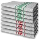 8 Panos De Prato Atoalhado Felpudo Premium 4 Vermelho 4 Verde 8 Panos De Prato Atoalhado Felpudo Premium 4 Vermelho 4 Verde