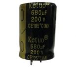 8 pçs - capacitor eletrolitico 680x200v - 680uf x 200v 8 pçs - capacitor eletrolitico 680x200v - 680uf x 200v