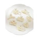 8 PCS feminino minimalista e elegante mini 4 CM imitação de cabelo de pérola