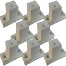 8 Peças - Distanciador Branco Para Corrediça De 32mm 3,2cm