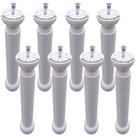 8 Peças - Pé Para Armario Torre De 17,2 a 21,2cm Branco
