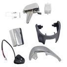 8 Peças - Reparo Acabamento Manopla Câmbio Automático GM Tracker Cobalt Spin Onix Prisma Sonic