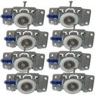 8 Peças - Roldana Inferior DT15 de 39mm Para Porta De Correr Guarda Roupa 60 Kilos