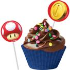 8 Picks Topo Decoração Doces Festa Super Mario