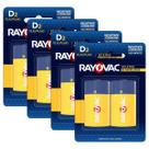 8 Pilhas Rayovac As Amarelinhas D Grande (4 Cartelas)