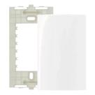 8 Placas Brancas Cega Com Suporte 4x2 Margirius Sleek