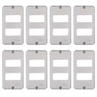 8 Placas De Alumínio Polido Para Condulete 3/4 Tramontina