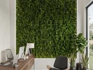 8 Placas de Folhagens Artificiais com 90% de Cobertura Densa Jardim Vertical Artificial Apartamentos