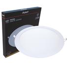 8 Plafon Redondo Embutir 24w Amarelado Branco Quente 3000k