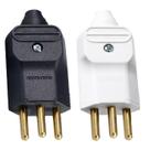 8 Plug Plugue Branco + 8 Preto Macho 3 Pinos 20a 180g Prensa Cabos Margirius