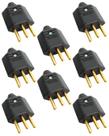 8 Plugue Macho 3 Pinos 10 A 2P+T MarGirius Preto