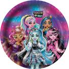 8 Pratos Redondo Tema Festa Monster High