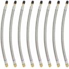 8 Prolongador Extensão Flexível Malha de Aço 270mm Bico De Roda