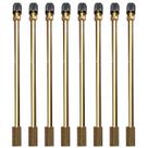 8 Prolongador Extensão Rígida Metal 152mm Bico De Roda