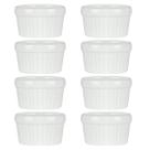 8 Ramekin de Porcelana Classic Branco 6cm x 4cm Lyor 8 Ramekin de Porcelana Classic Branco 6cm x 4cm Lyor