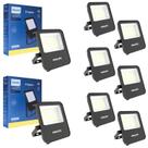 8 Refletores Led Essential 30w Philips Bivolt 3000k Ip65
