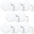 8 Roteadores WiFi 6 Access Point 5.3 Gbps + 8 Injetores PoE+ 8 U6 Pro Ubiquiti Com 8 Fontes 48V 30W