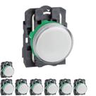 8 Sinaleiro Ø22mm Plástico P/ Lâmpada Ba9s Branco até 250V Schneider
