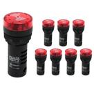 8 Sinalizadores 22mm Sonoro 50dB Led 24Vca/CC - Metaltex
