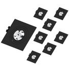 8 Spot AR70 Quadrado Preto com Base GU10 Save Energy 8 Spot AR70 Quadrado Preto com Base GU10 Save Energy