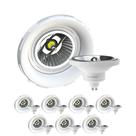 8 Spot Emb No Frame + Lâmpada AR111 12W 4000K Save Energy