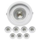 8 Spot Embutir Recuado Dirigível E27 Par30 Save Energy