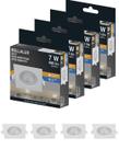 8 Spot Led 7w Biv Quadrado 6500k 127/220v