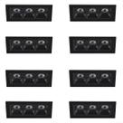 8 Spot Micro Triplo Led Downlight Embutir Mini 3000K Bet58 8 Spot Micro Triplo Led Downlight Embutir Mini 3000K Bet58