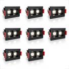 8 Spot Mini Dowlight Duplo Led Embutir 4000k Preto Bet86 8 Spot Mini Dowlight Duplo Led Embutir 4000k Preto Bet86