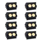 8 Spot Mini Downlight Duplo Led Embutir Direcionável Bet95 8 Spot Mini Downlight Duplo Led Embutir Direcionável Bet95