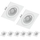 8 Spot Recuado Save Energy Par30 E27 Embutir Quadrado