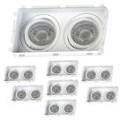 8 Spots Duplo de Embutir Par20 com Base E27 Save Energy