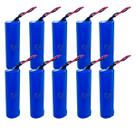 8 Super Baterias 3,7v 18650 2200mah Com Fio
