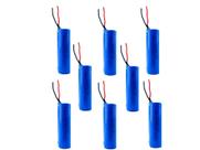 8 super baterias 3,7v 18650 2200mah com fio