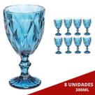 8 Taça Diamond Tendencia Drinks Água Suco Milkshake Sorvete 8 Taça Diamond Tendencia Drinks Água Suco Milkshake Sorvete