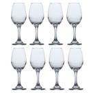 8 Taça Vinho 365ML Cristal para Festas Natal New Year 2023