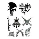 8 Tatuagens Temporárias Armas