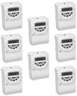 8 Timer Temporizador Digital Branco 100-240vca Rtst20 Coel