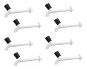 8 Torneiras Plástica Pia 1/2 E 3/4 17cm Volante Preto Cipla 8 Torneiras Plástica Pia 1/2 E 3/4 17cm Volante Preto Cipla