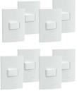 8 un conjunto interruptor simples lunare 10a 250v schneider