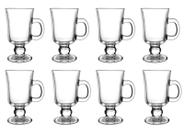 8 Xícaras Vidro Café Nespresso Dolce Gusto 220ml Caneca