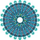 80 Canetas Carimbo Pinguelô De 80ml Marcador De Bingo - Azul