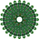 80 Canetas Carimbo Pinguelô De 80ml Marcador De Bingo - Verde 80 Canetas Carimbo Pinguelô De 80ml Marcador De Bingo - Verde