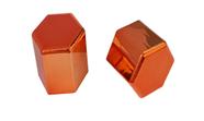 80 Capa De Porca Hungara Laranja Metalizada Caminhão 32/33mm 80 Capa De Porca Hungara Laranja Metalizada Caminhão 32/33mm