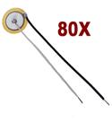 80 Peças Piezo Pastilha cápsula 20mm 2cm piezoelétrica