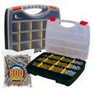 800 Parafusos Madeira Philips Chipboard Sortidos e Maleta