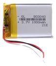 803040 3 Fios 1000mah 3,7v 8mmx 30mmx 40mm Recarregavel -