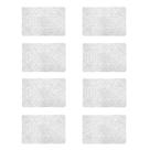 8un jogo americano pvc crochet retangular lugar mesa prata