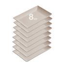 8un Petisqueira travessa Retangular 28cm Bege